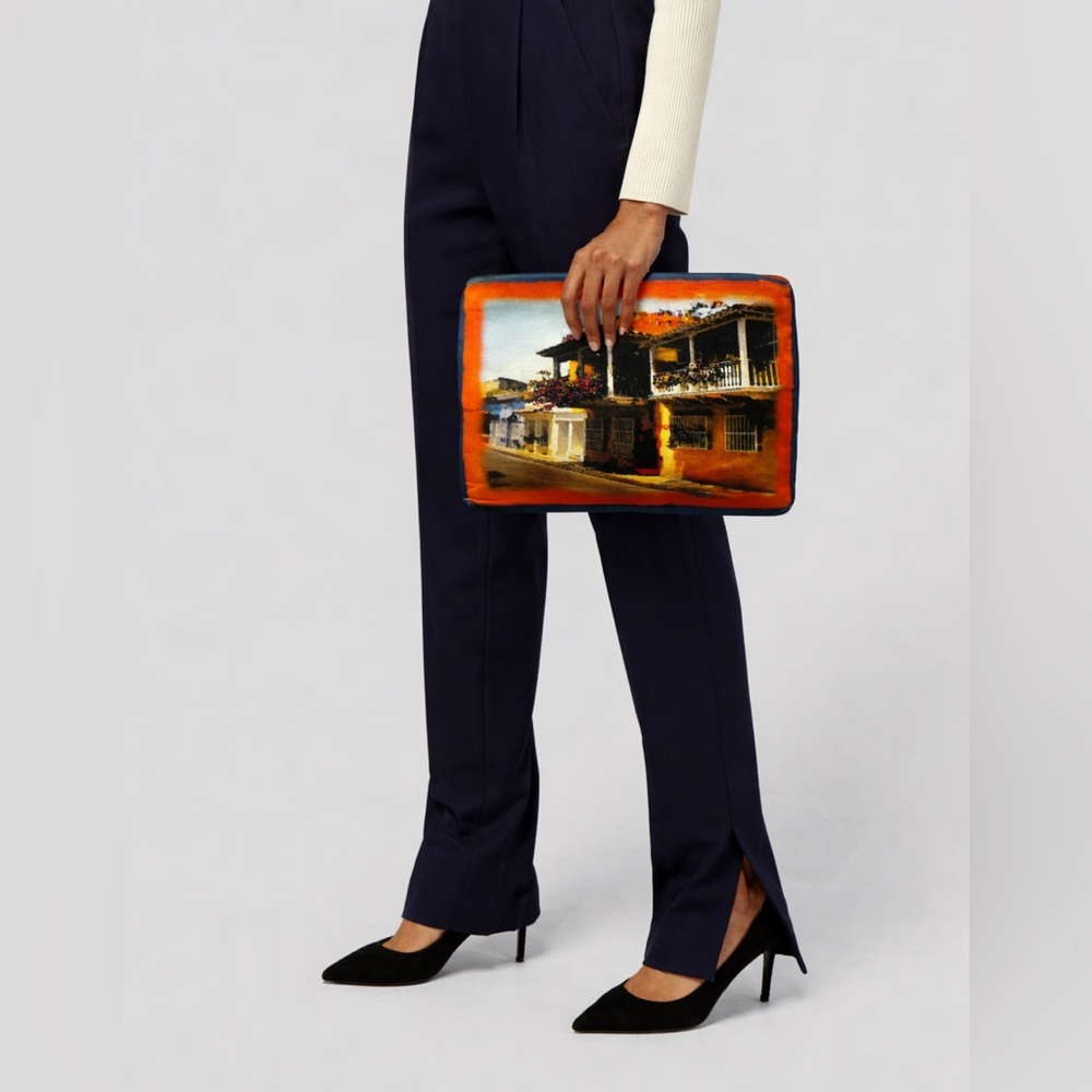 To Die! Cartagena 🌴Silvia Tcherassi neoprene Print Clutch